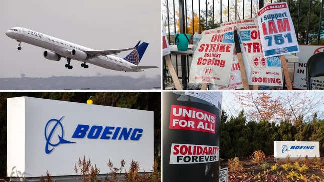 Imagen para el artículo titulado Finaliza la huelga de Boeing, las acciones de United suben y todo gira en torno al embarque en los aviones: resumen de noticias de las aerolíneas