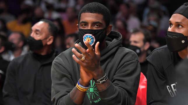 You’re on the wrong side, Kyrie.