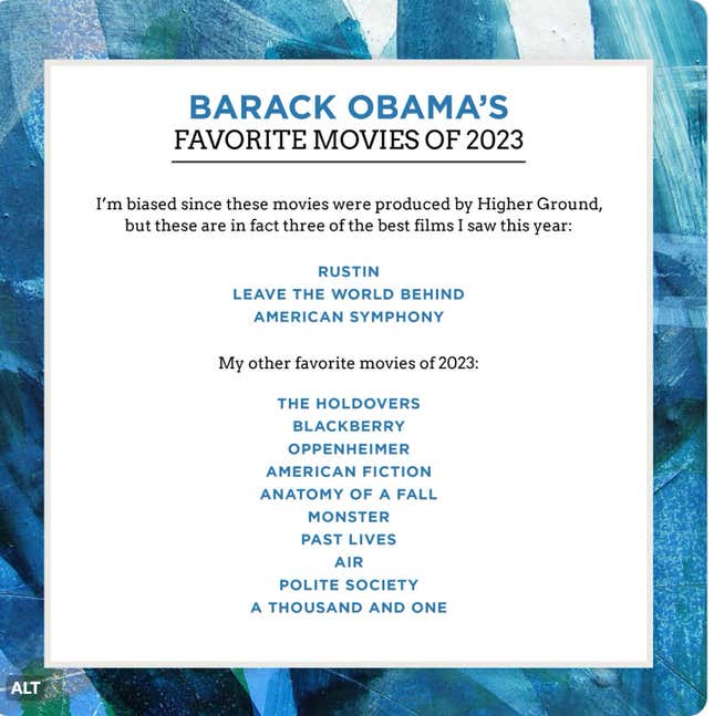 Image for article titled Is Obama Right? His Favorite Movies Of The Year Might Surprise You