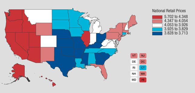Image for article titled Gas Prices Are Going Back Up Again, And It Won't Get Better Anytime Soon