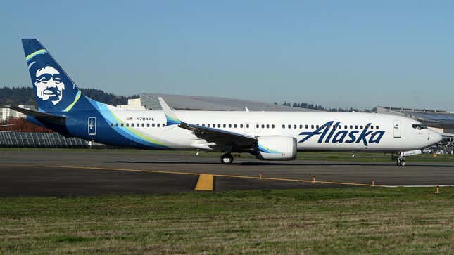 Alaska Airlines Boeing 737 MAX 9 at Boeing Field, Washington, United States