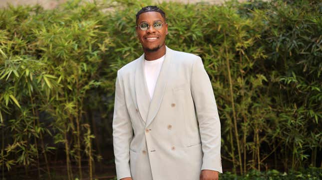 John Boyega at the Giorgio Armani Spring/Summer 2024 fashion show during the Milan Fashion Week on June 19, 2023 in Milan, Italy.