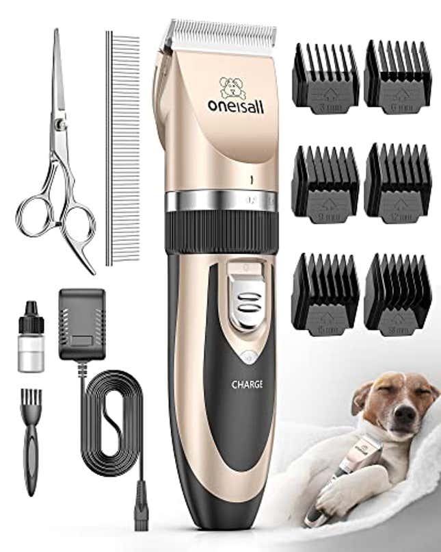 Image for article titled Save 46% on Oneisall Dog Shaver Clippers Today