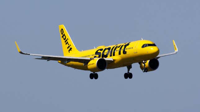 A Spirit Airlines plane