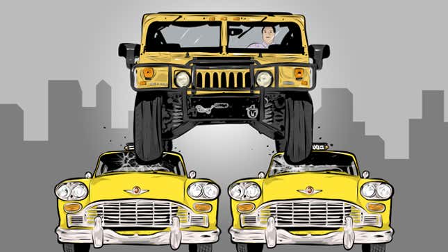 Image for article titled Here’s What It’s Like To Drive A Hummer In A Big, Crowded City