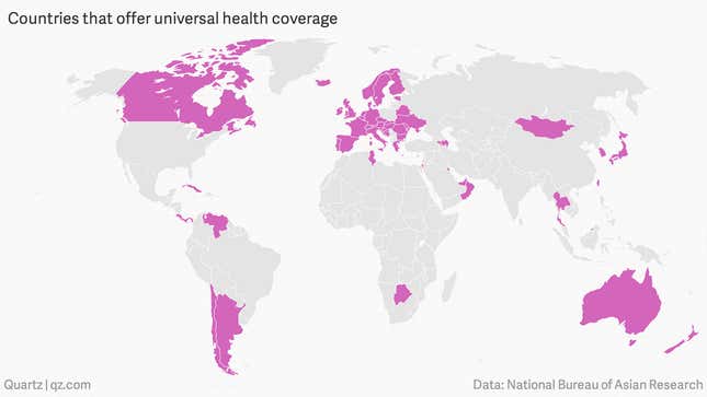 Image for article titled Charted: Adopting universal health coverage just makes economic sense