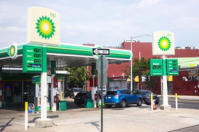 BP fuel station in New York, United States of America, on July 4th, 2024. (