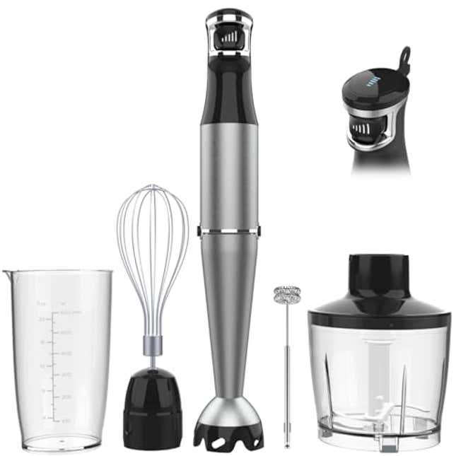 Image for article titled Immersion Blender Handheld Hand Blender Is Your Perfect Kitchen Companion, 43% Off