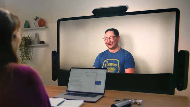 Image for article titled Google's Project Starline Is an Ambitious Cure to My Remote Worker Loneliness