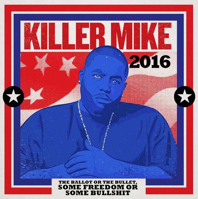 Image for article titled We Made Killer Mike Some Campaign Posters