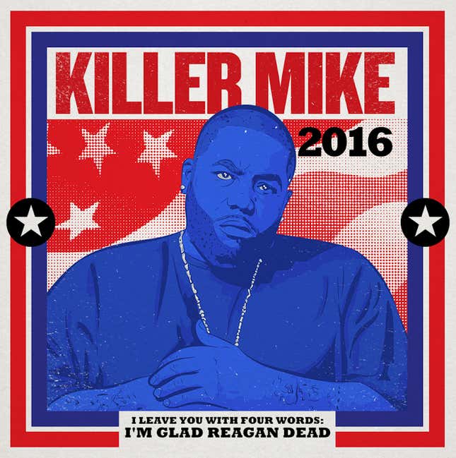 Image for article titled We Made Killer Mike Some Campaign Posters