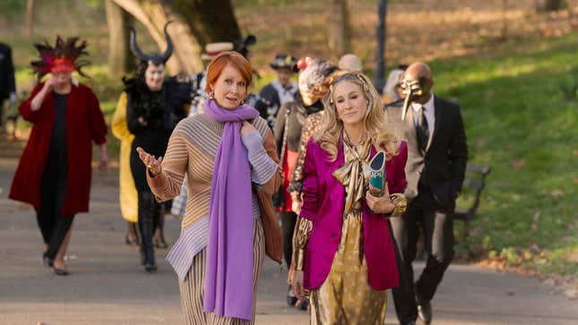 Cynthia Nixon and Sarah Jessica Parker in And Just Like That...