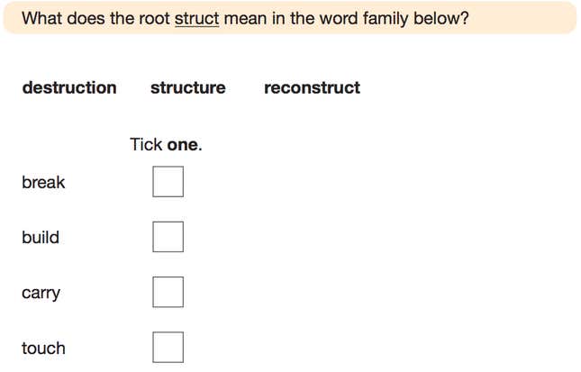 SATs question 22