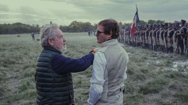 Ridley Scott und Joaquin Phoenix auf dem St. Napoleon