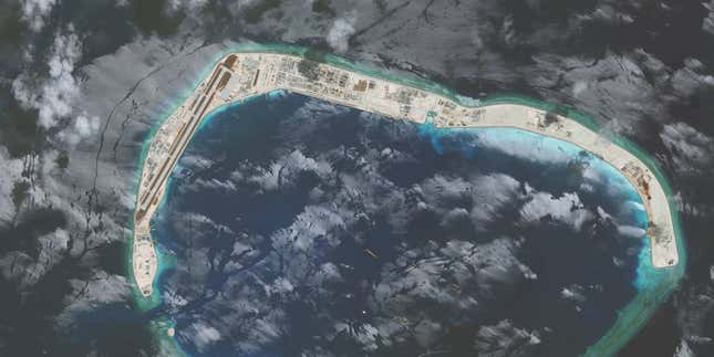 Mischief Reef in July 2016.