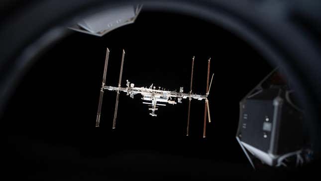 The ISS captured by ESA astronaut Thomas Pesquet from the SpaceX Crew Dragon Endeavour.