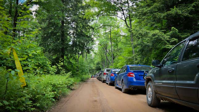 Spectating at STPR in PA.