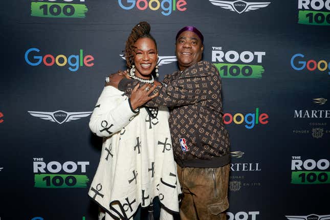 Kecia Lewis and Tracy Morgan attend The Root 100 2024 Gala at The Apollo Theater on December 05, 2024 in New York City.