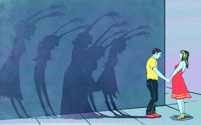 Image for article titled What Haunts You the Most About Your Partner’s Exes?