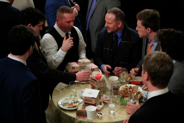 Image for article titled Trump finally got the White House banquet of his dreams