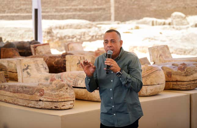 Image for article titled Egypt Unveils Trove of Ancient Artifacts Found Near Cairo