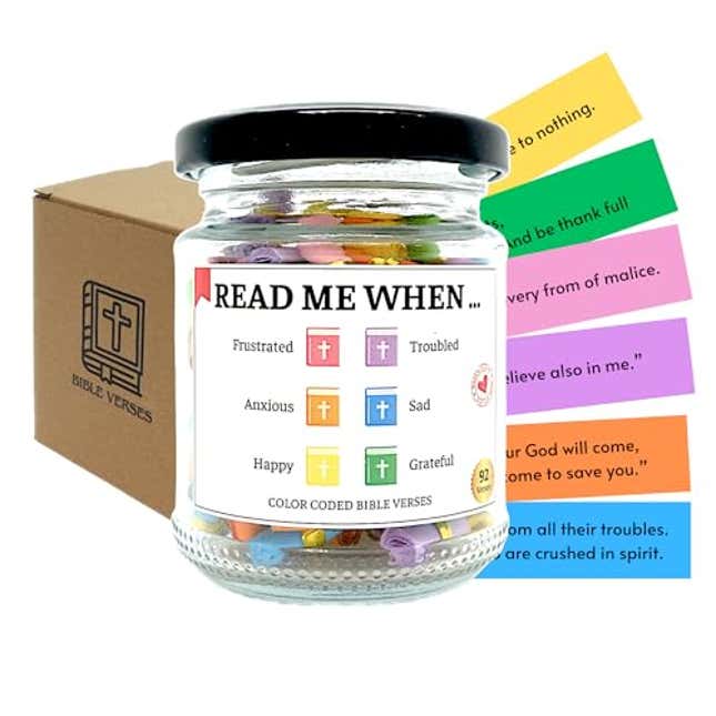 Image for article titled Bible Verse Jar, Now 38% Off