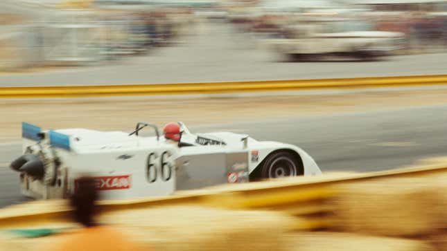 JANUARY 01: 1970 Can-Am Races - Riverside - Laguna Seca. Vic Elford driving the innovative Chaparral 2J (aka vacuum car)