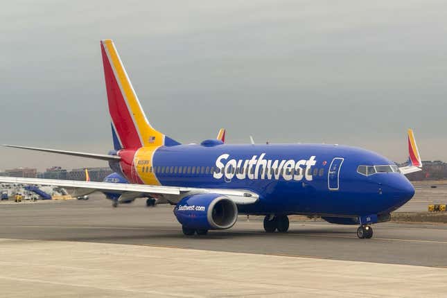 Un avion de Southwest Airlines