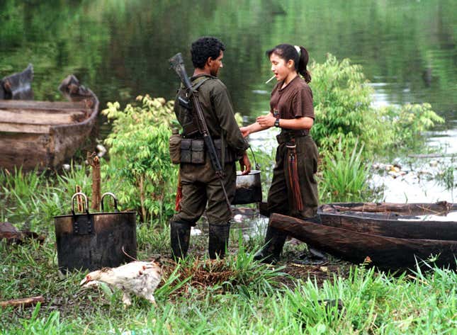 Women have long been part of the FARC.