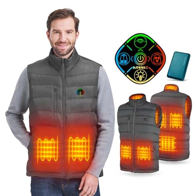 Image for article titled Bundle Up with KONVNLO Heated Vest, 55% Off