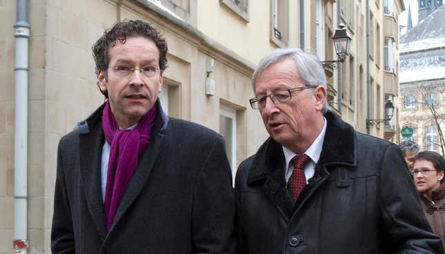 Jeroen Dijsselbloem, Jean-Claude Juncker