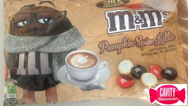 Image for article titled Hell Candy Face-Off: Pumpkin Spice Latte M&Ms Versus the Dreaded Dutch Ficorice