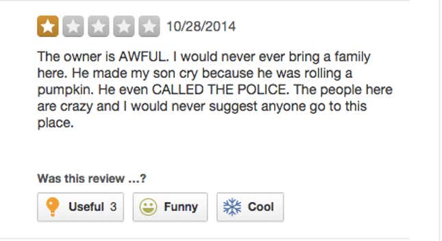 Image for article titled 'I Saw a Cow Chained to a Fence': Surprisingly Grim Yelp Reviews of Pumpkin Patches