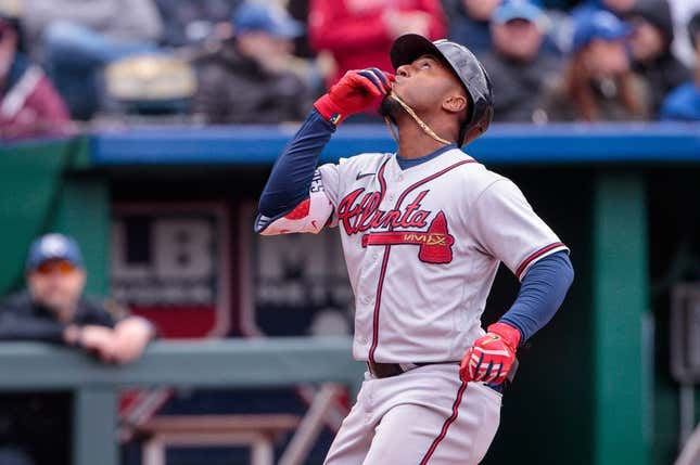 Photos: Vaughn Grissom hits home run as Braves beat Red Sox