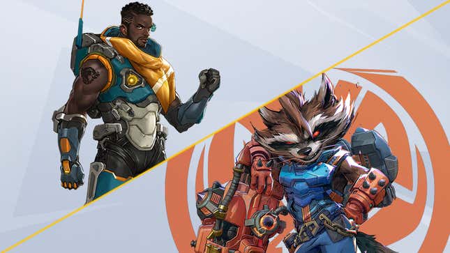 Baptiste and Rocket Raccoon are juxtaposed next to each other.