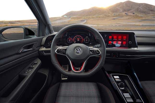 Interior of a Volkswagen GTI