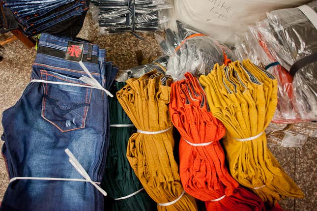 Traders often focus on cheap, low-margin clothes that sell quickly. Most run both wholesale and retail operations, especially in countries like Nigeria, which has a large number of consumers, and is also a magnet for traders from all over west and central Africa.