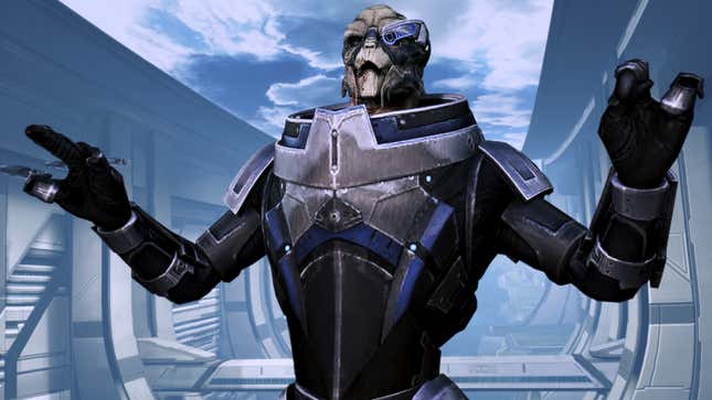 Garrus looks real pumped about something.