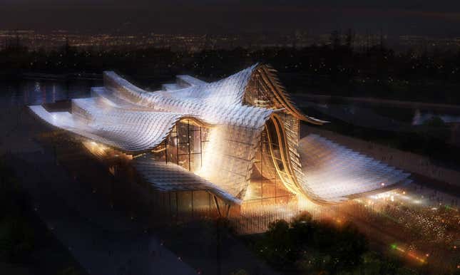 Image for article titled China’s World Expo pavilions embrace the “weird architecture” it is spurning at home