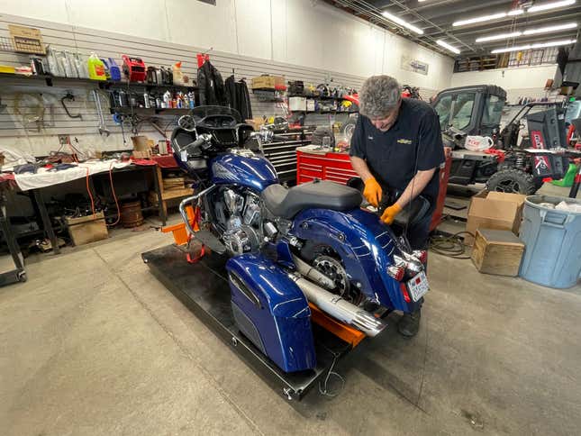 Image for article titled When You Pump Up The Power Of A 2021 Indian Challenger Limited You Get A Mega Muscle Bike