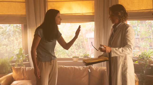 Krysten Ritter and Keeley Hawes in Orphan Black: Echoes