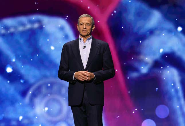 Walt Disney CEO Bob Iger at the Disney Entertainment Showcase in Anaheim, California. 