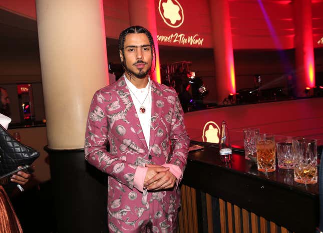 BERLIN, GERMANY - APRIL 24: Quincy Brown, son of P. Diddy, during the “To Berlin and Beyond with Montblanc: Reconnect To The World” launch event at Metropol Theater on April 24, 2019 in Berlin, Germany. 