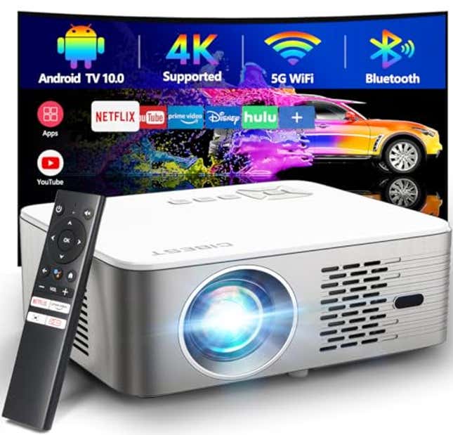 Image for article titled Upgrade Your Viewing Experience Today: Take 70% Off This Projector