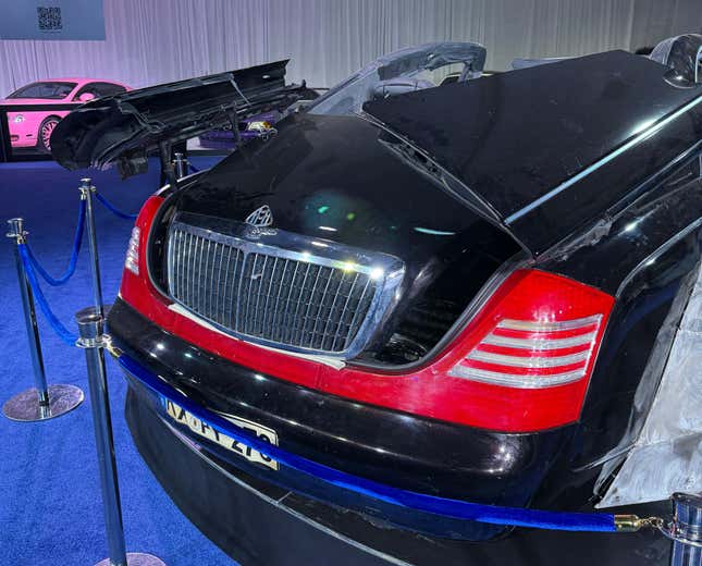 Chopped-up Maybach 57S from Kanye West and Jay-Z's "Otis" music video