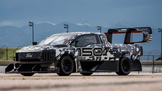 Image for article titled Ford Taps Pikes Peak Champion To Take Down His Own Record With An Electric Super Truck