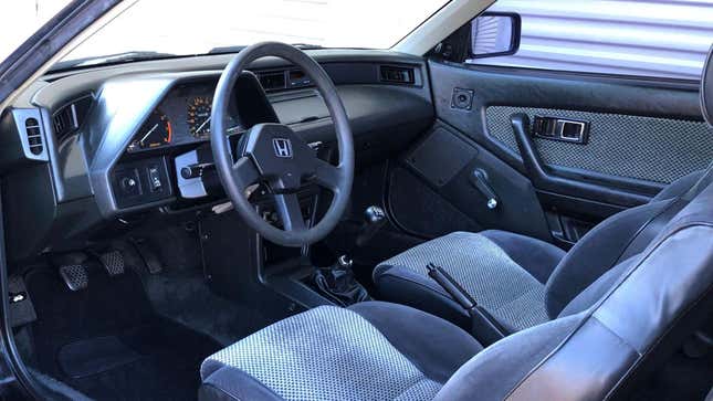 1986 Honda CRX Si Straman interior