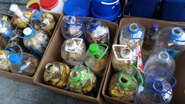 Banana peel vinegar.