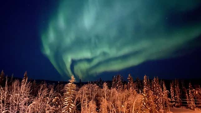 Aurora spotted earlier this year in Alaska.
