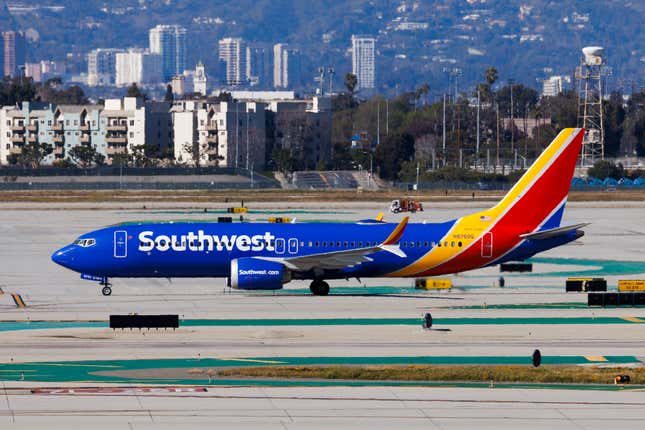 Ein Flugzeug der Southwest Airlines